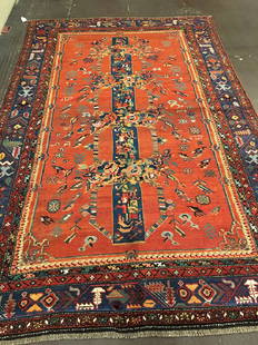 Karabagh Rug 9.3x5.11: Karabagh RugVintage Armenian Caucasian rug. Probably Karabagh. Mint condition. Second quarter of 20 Century.Caucasian9.3x5.11 feet2.82x1.80 metersWool pile Please note that this lot has a