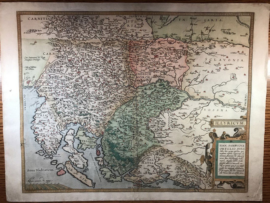 Ortelius Antique Map: Illyricum (1 of 6)