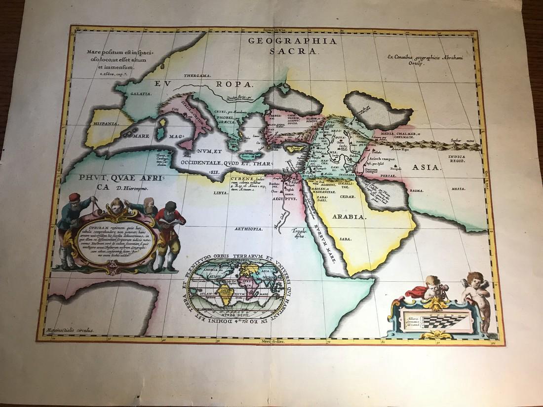 Ortelius Antique Map: Geographia Sacra (1 of 4)