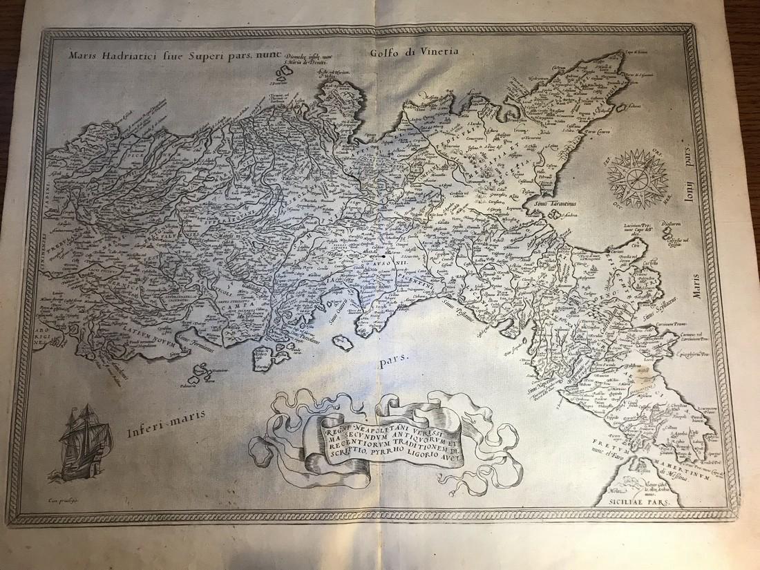 Ortelius Antique Map: Regni Neapolitani Verissima (1 of 5)