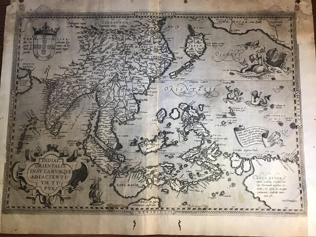 Ortelius Antique Map: Indiae Orientalis Insularum Que (1 of 5)