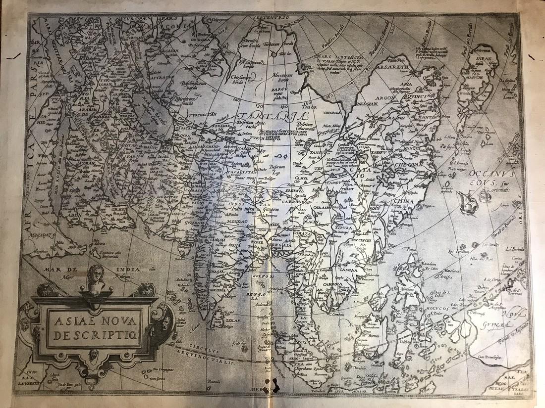 Ortelius Antique Map: Asiae Nova Descriptio (1 of 5)
