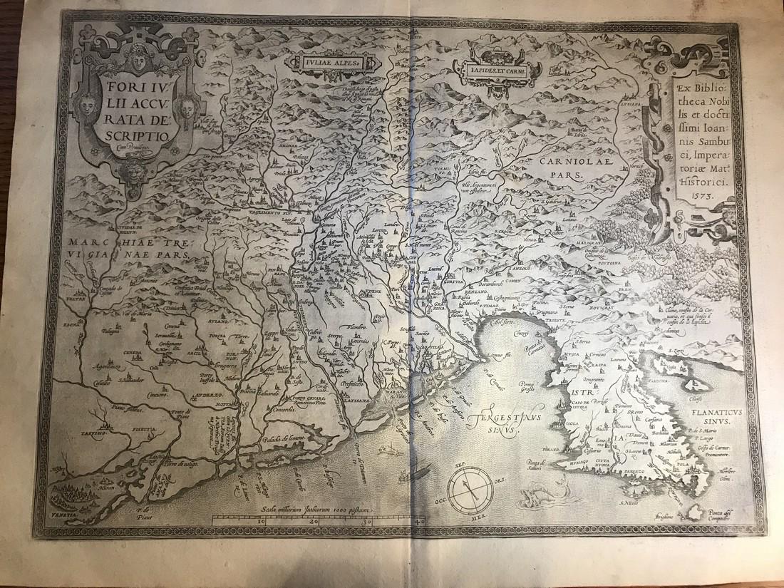 Ortelius Antique Map: Fori Iulii Accurata Descriptio (1 of 5)