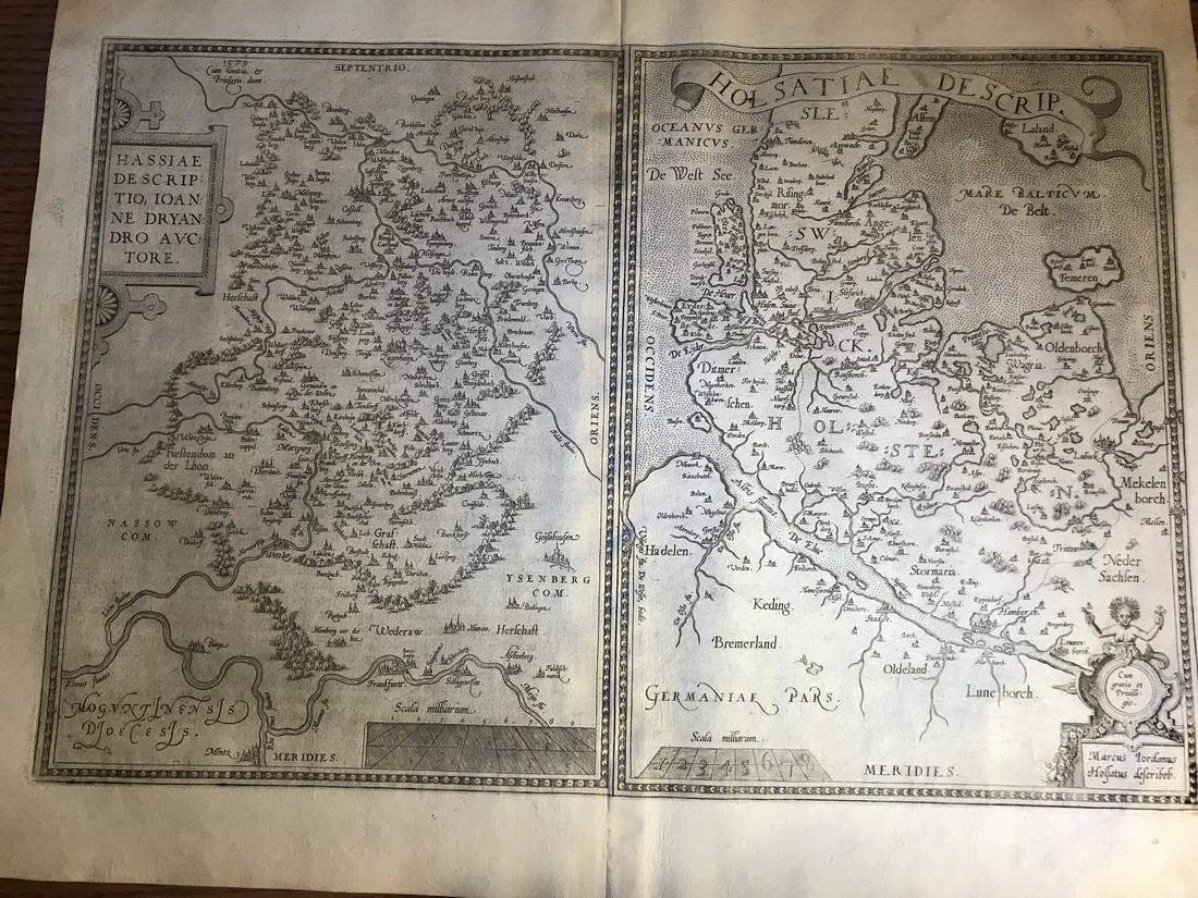 Ortelius Antique Map: Hassiae Descriptio Ioanne (1 of 6)