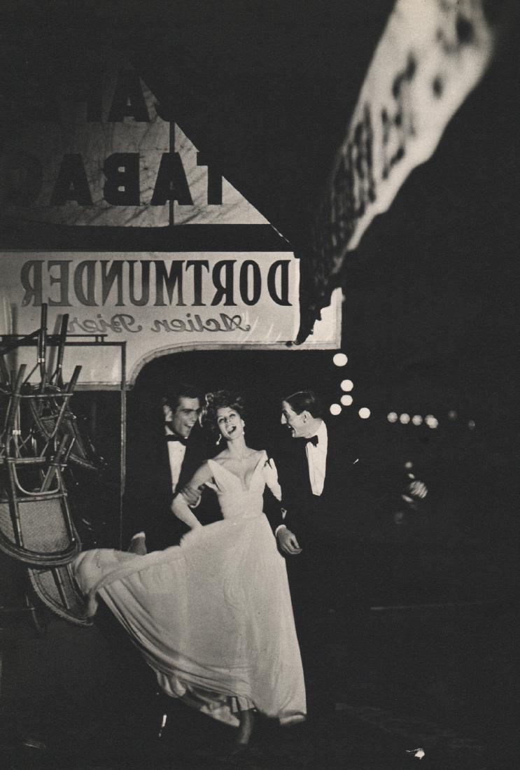RICHARD AVEDON - Paris Fashion: Artist: RICHARD AVEDON Print Title: Paris Fashion Medium: Sheet-Fed Gravure Printing Date: 1957 Printed in USA Image Size: 8 x 10.5 inches Richard Avedon(1923-2004) was an American fashion and portrai