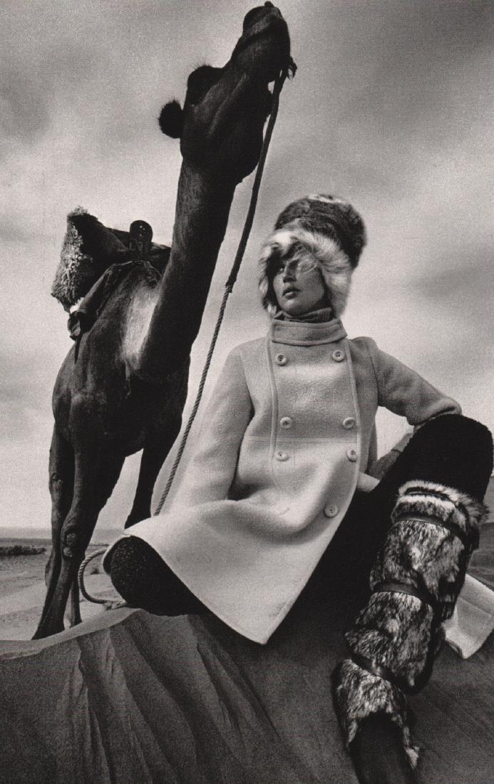 JEANLOUP SIEFF - Marokko, 1967: Artist: JEANLOUP SIEFF Print Title: Marokko, 1967, Model for Vogue Medium: Sheet-Fed Gravure Printing Date: 1982 Printed in France Image Size: 5.75 x 8.75 inches Jeanloup Sieff(1933-2000) was a French