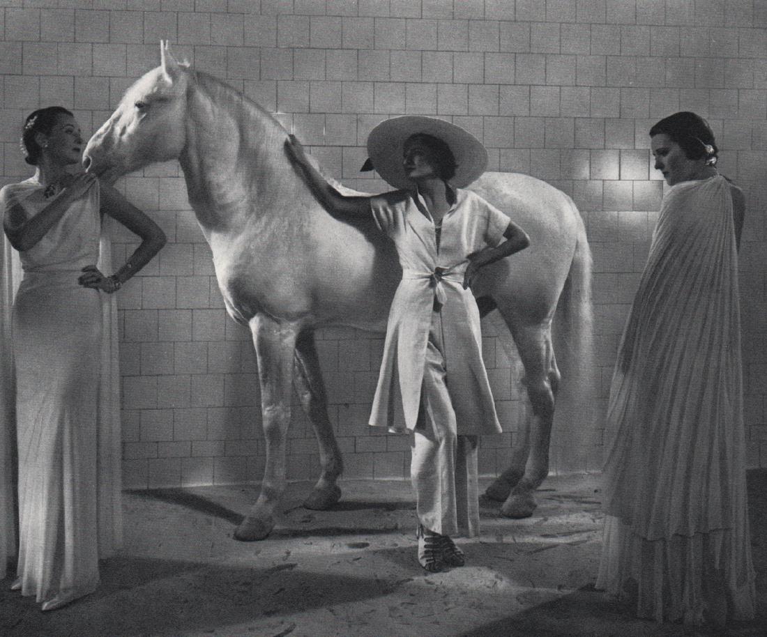 EDWARD STEICHEN - Vogue Fashion: White. 1935: Artist: EDWARD STEICHEN Print Title: Vogue Fashion: White. 1935 Medium: Sheet-fed Gravure Printing Date: 1963 Printing Location: Switzerland Image Size: 7.25 x 5.75 inches Edward Jean Steichen(1879-19