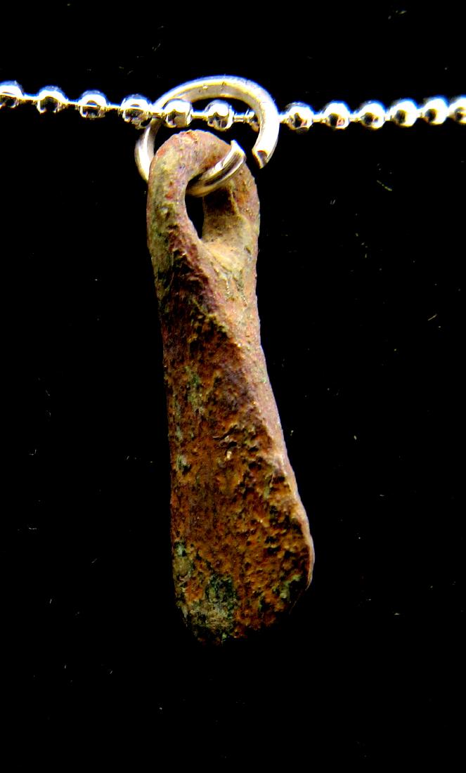 Medieval Viking Bronze Axe Pendant (1 of 2)