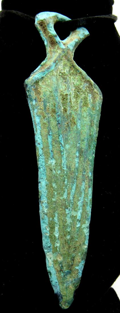 Medieval Viking Bronze Warriors Sword Pendant (1 of 2)