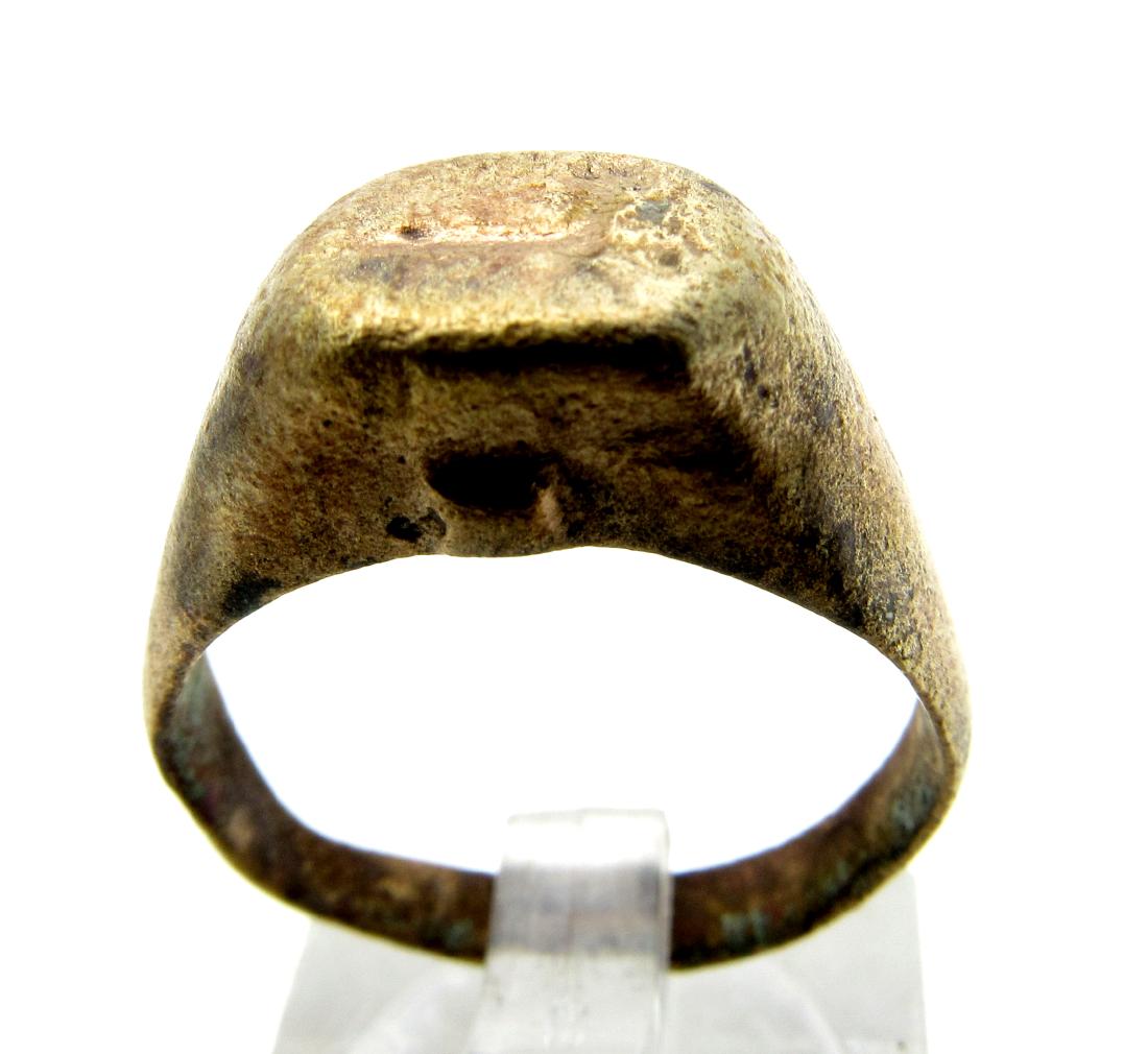 Ancient Roman Bronze Ring with Centaur on the Bezel (1 of 4)