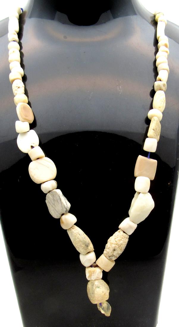 Ancient Roman Shell & Stone Necklace with 88 Beads (1 of 3)