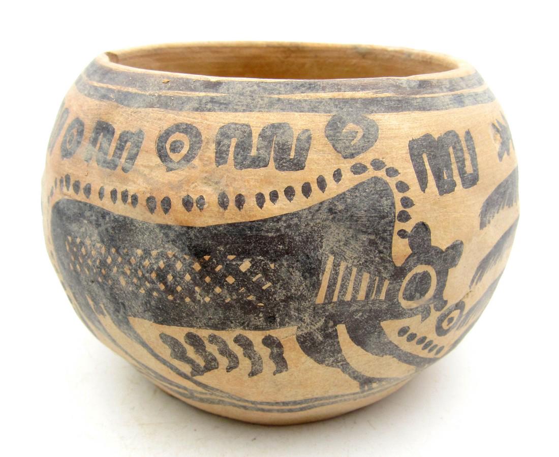 Ancient Indus Valley Terracotta Bowl with Monkey Motif (1 of 4)