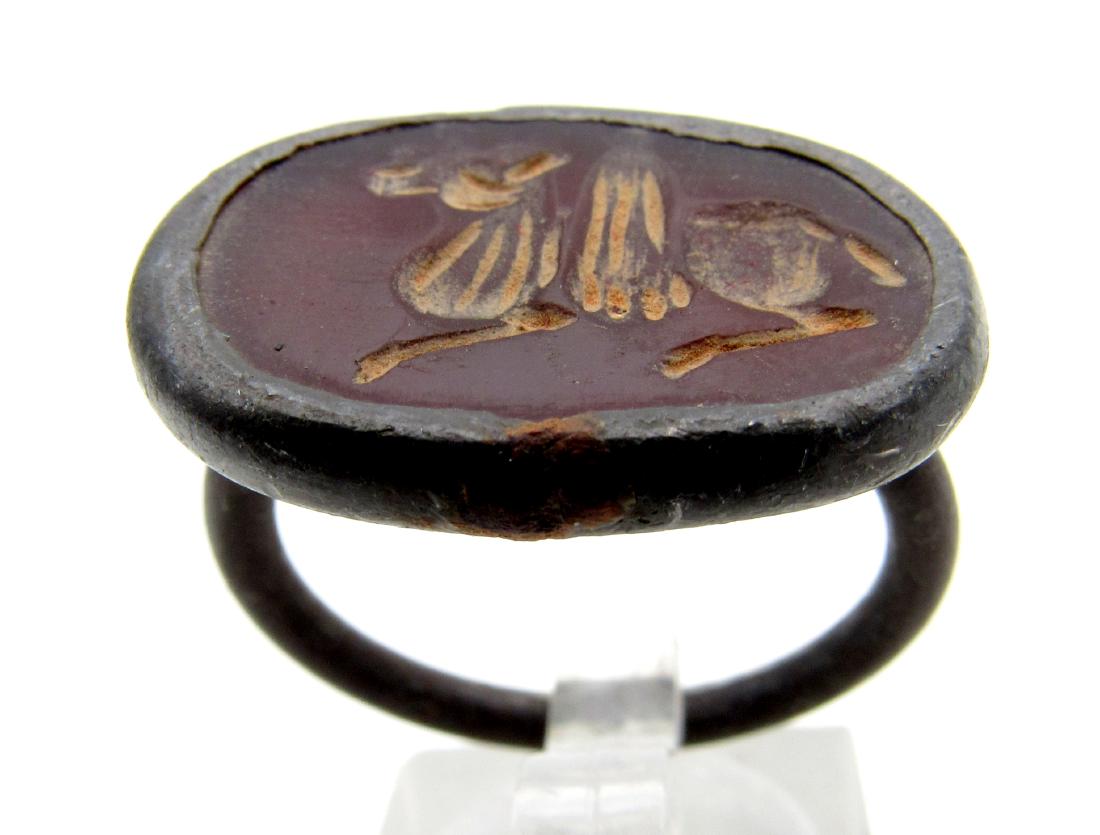 Middle Eastern Carnelian Intaglio Ring (1 of 4)