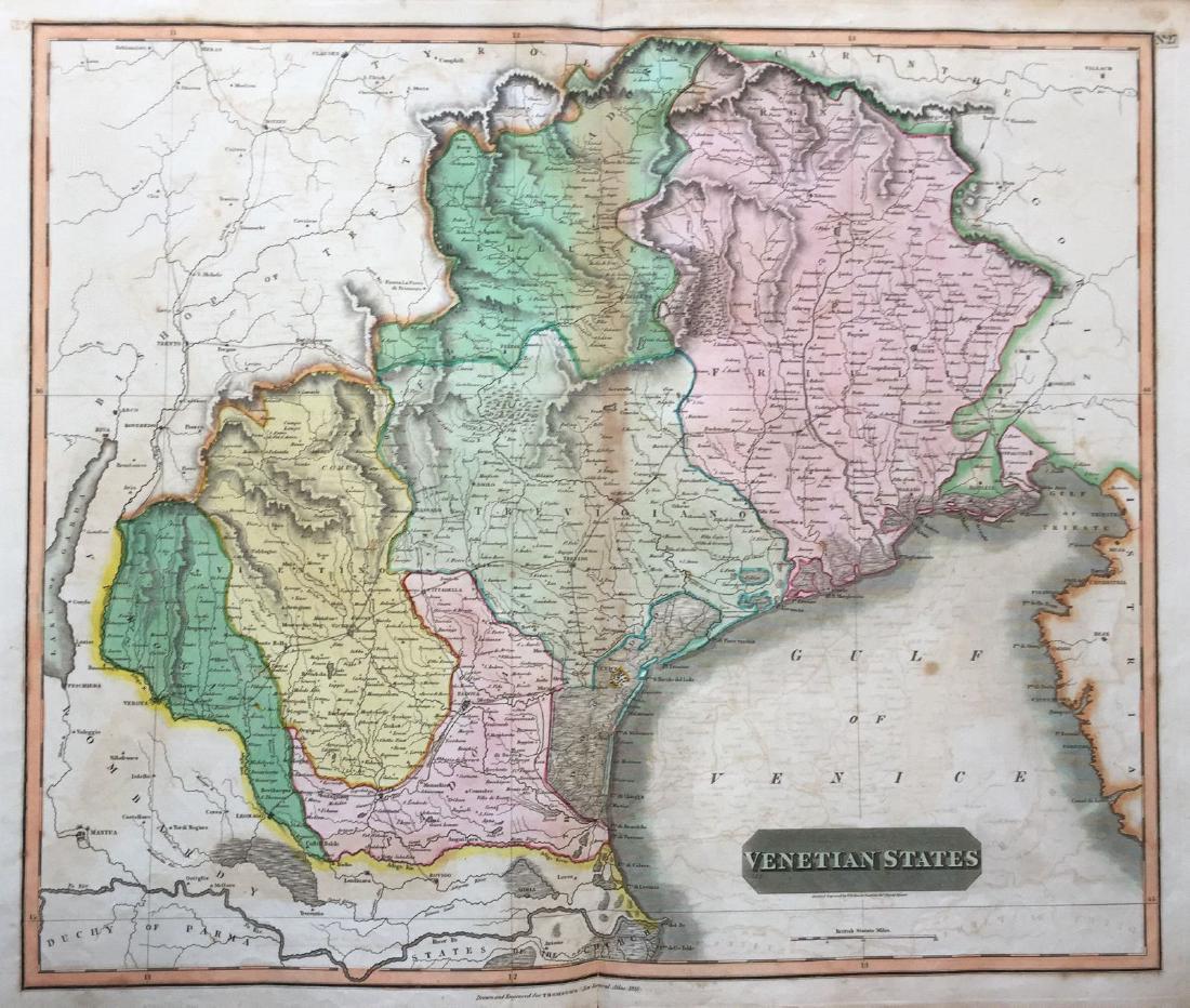 Thomson: Antique Map of The Venetian States, 1814 (1 of 1)
