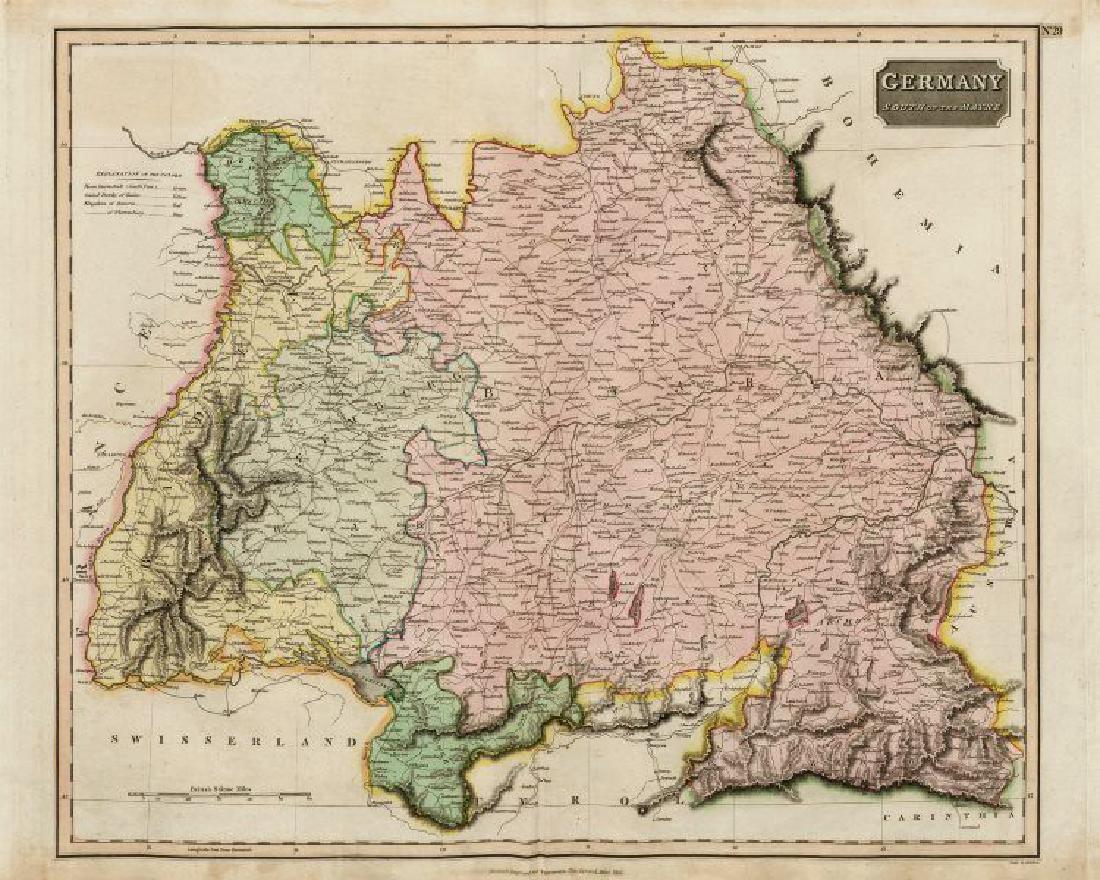 Thomson: Antique Map of Southern Germany, 1817 (1 of 2)