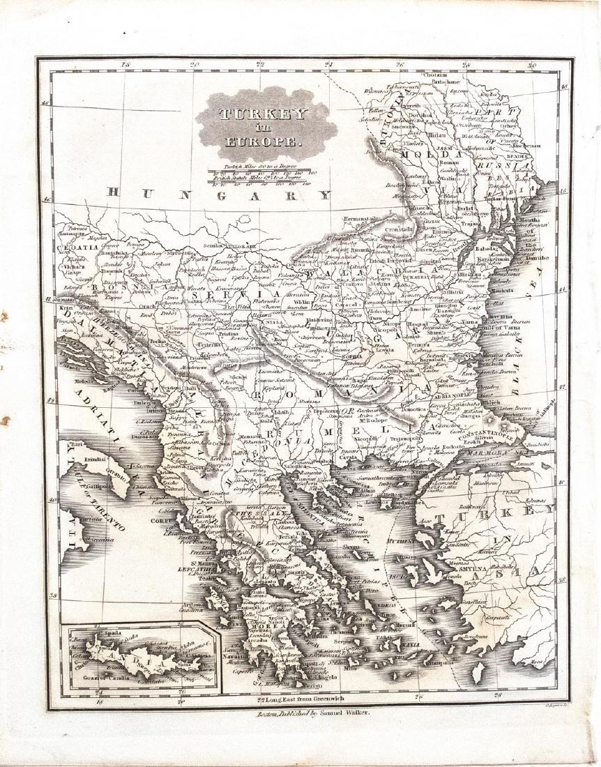 Malte-Brun/Walker: Antique Map of Turkey in Europe 1834 (1 of 1)