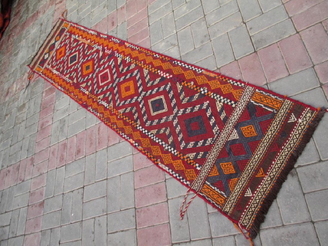 Suzni Hand Made Kilim Runner Rug 8.7x1.11 (1 of 4)