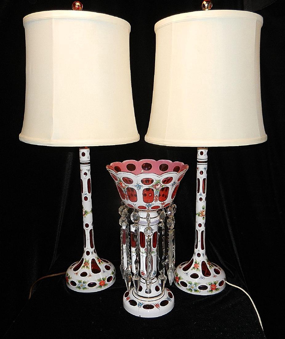 Cranberry Glass Lamps Glass Cranberry 28 Electric Lamp with