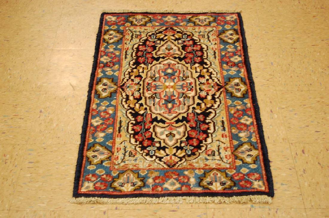 Persian Kerman Bird Subjects Colorful Rug 2.2x3.10 (1 of 6)