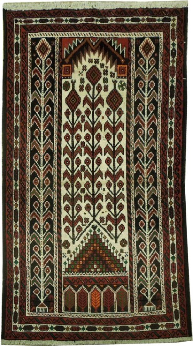 Persian Floral Handmade Tribal Tree of Life Rug 3.7x6.4 (1 of 6)
