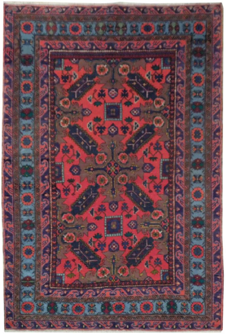 Kazak Caucsian Region Hand Knotted Antique Rug 4.2x6 (1 of 6)