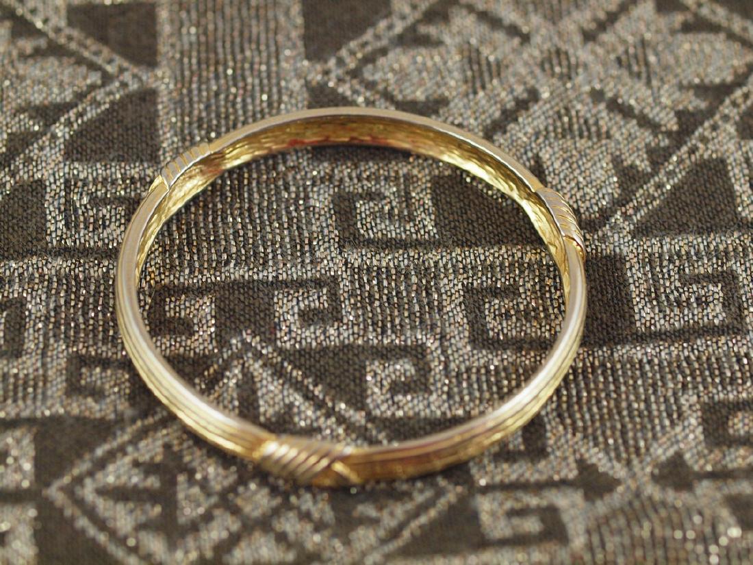 Vintage Rigid Golden Bracelet 1940s (1 of 3)