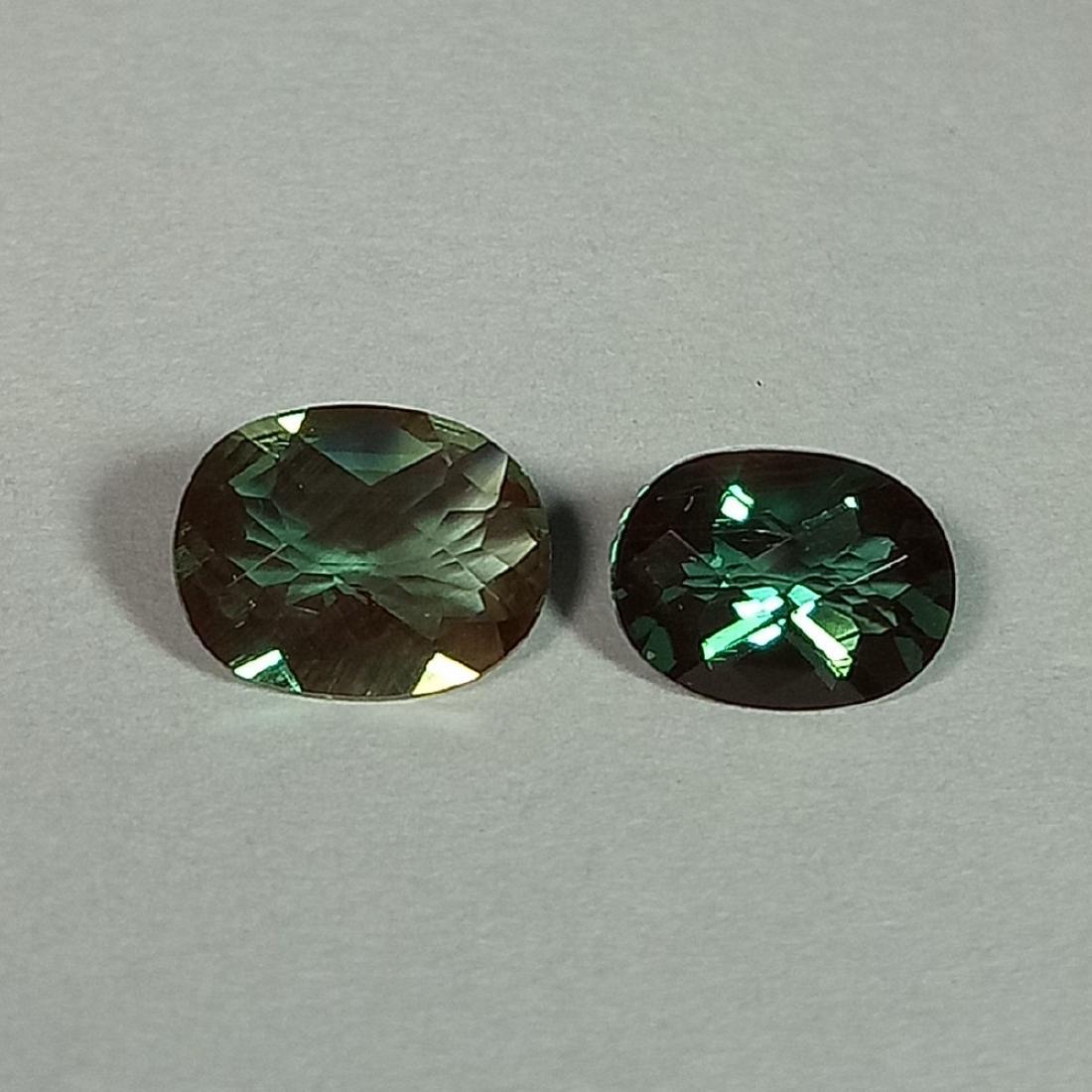 1.35 Carat Pair of Loose Color Change Andesine (1 of 4)
