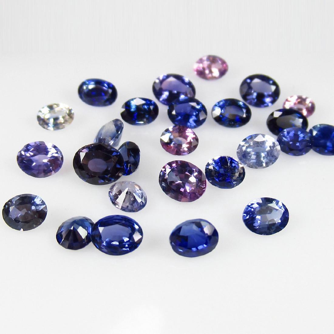 6.08 Carat Natural 26 Loose Unheated Blue Sapphire Oval (1 of 2)