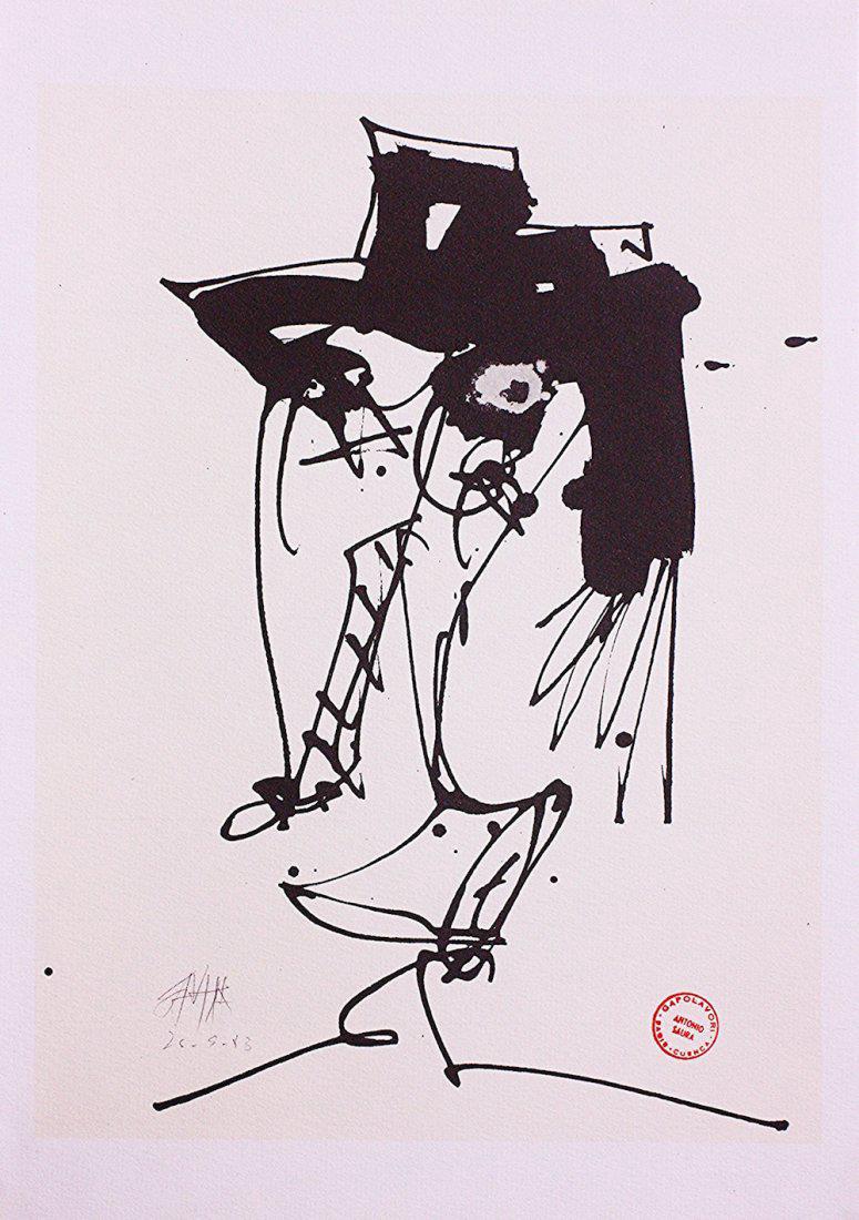 Antonio Saura Lithograph The Eyes of the Moorish Woman (1 of 3)