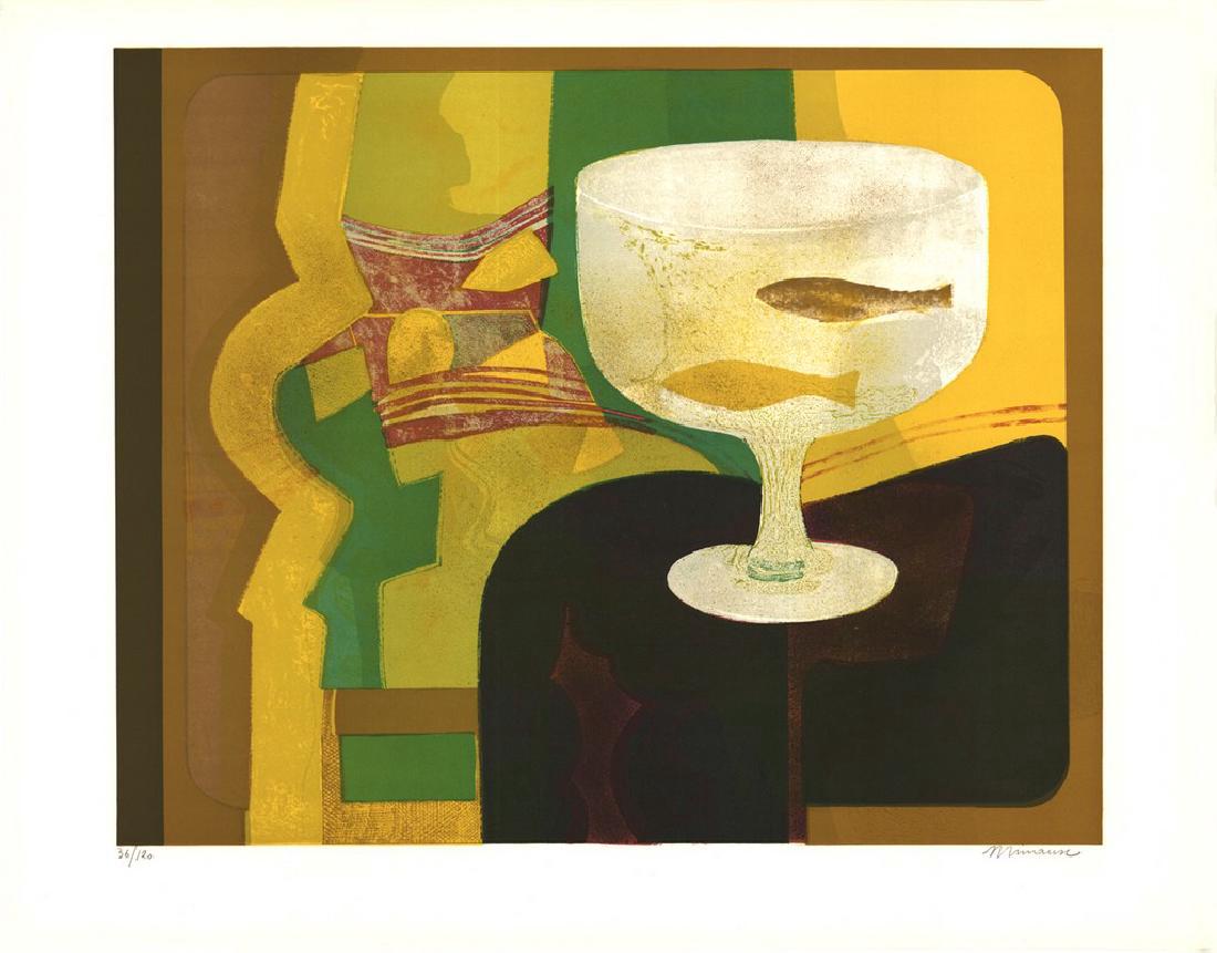 Andre Minaux Signed Lithograph Poissons Jaunes (1 of 2)