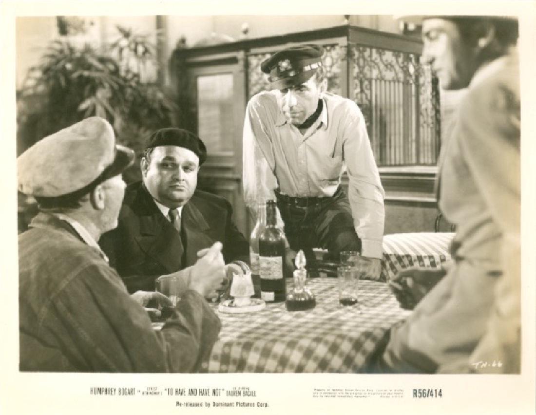 Humphrey Bogart in To Have and Have Not 1956 Photograph: Unknown Humphrey Bogart in "To Have and Have Not" 1956 Photograph 8x10" Dominant Pictures Corp. Movie Still of "To Have and Have Not" starring Humphrey Bogart and Lauren Bacall. Vintage print from the