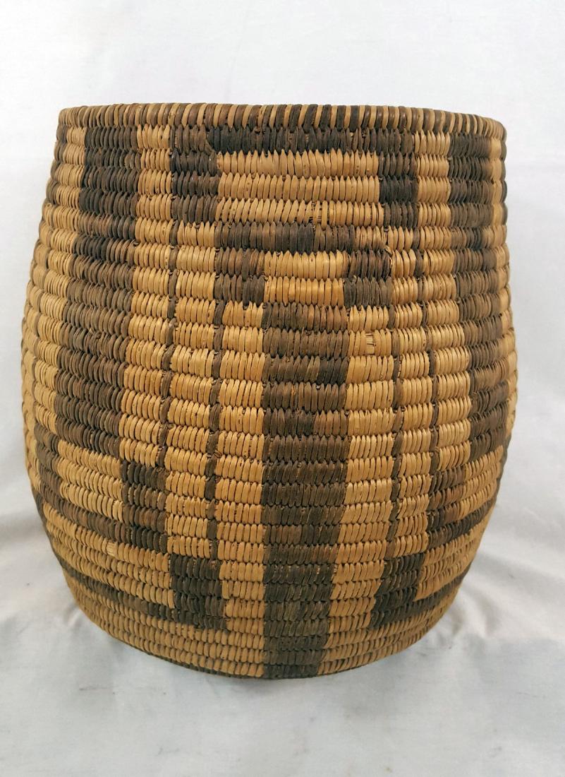 Tall Pima Indian Woven Basket Ca 1920's (1 of 4)