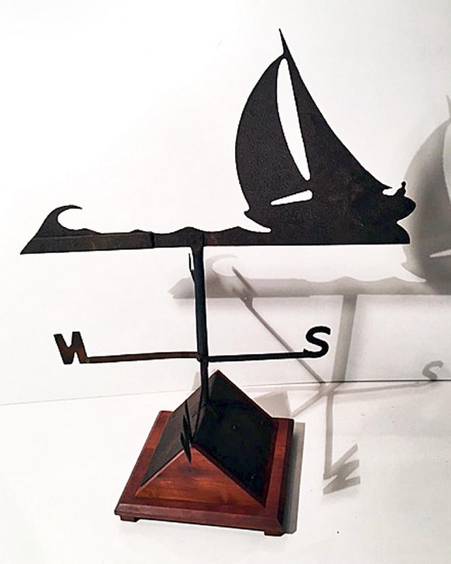 Sloop Weathervane With "Skipper" Driving (1 of 6)