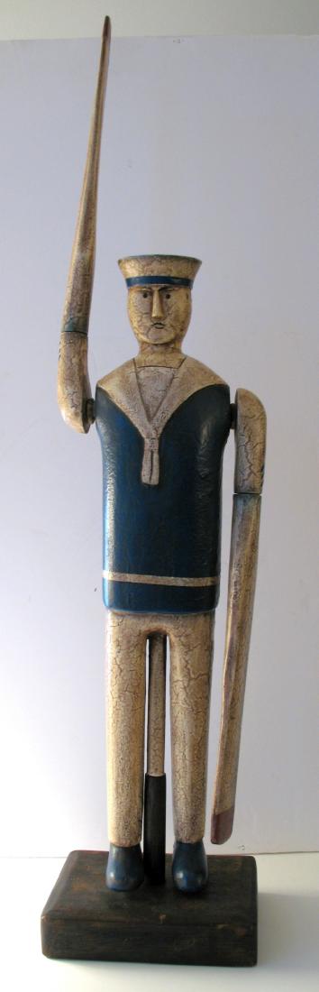 Whimsical Folk Art Sailor Whirligig (1 of 4)