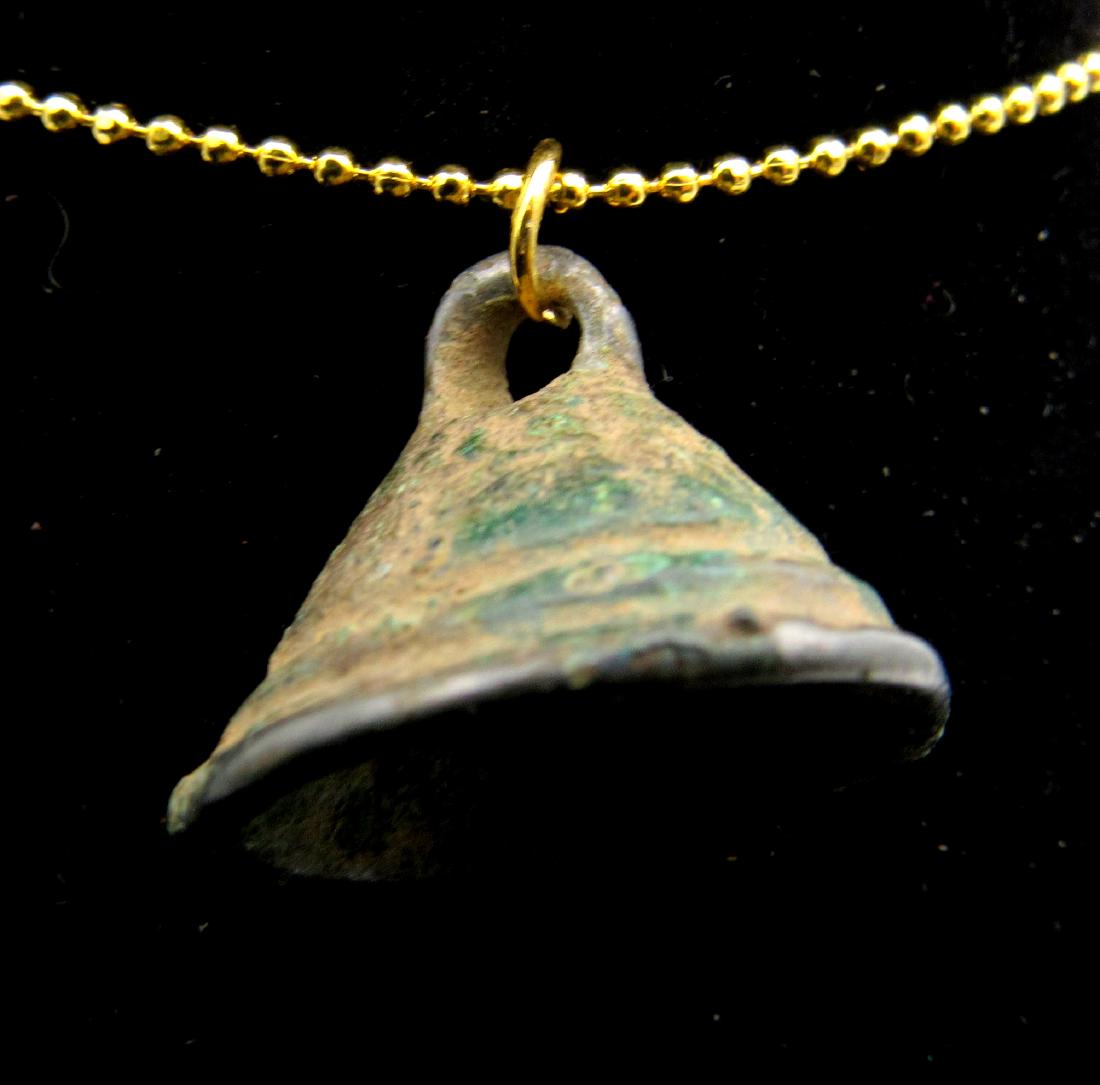 Ancient Celtic Bronze Age Bell Pendant (1 of 3)