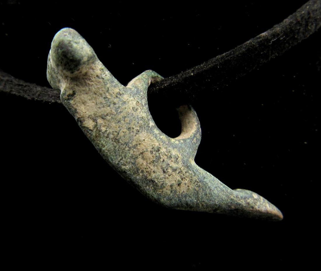 Ancient Roman Bronze Phallus Pendant (1 of 3)
