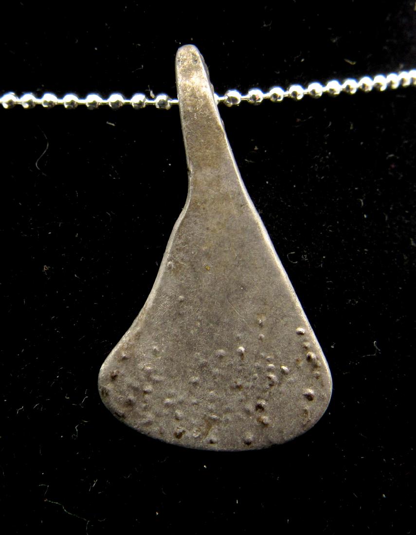 Medieval Viking Silver Axe Pendant of God Odin (1 of 2)