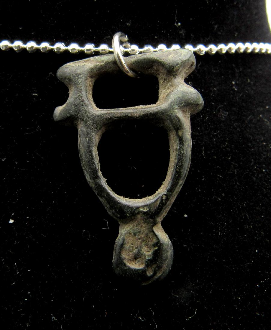 Ancient Roman Bronze Temple Pendant (1 of 2)