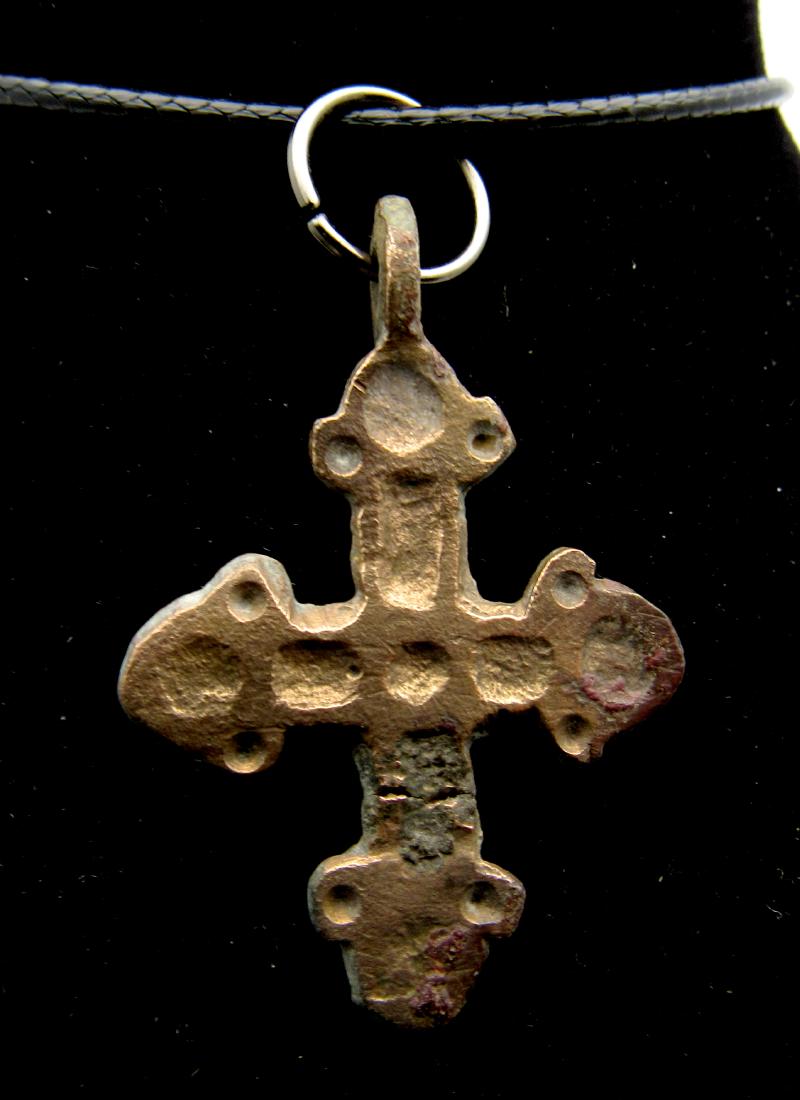 Medieval Viking Bronze Cross Pendant (1 of 2)