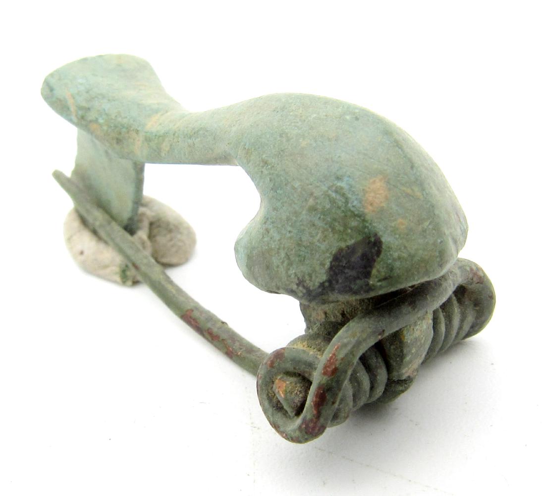 Ancient Roman Bronze Dolphin Knee Brooch (1 of 3)
