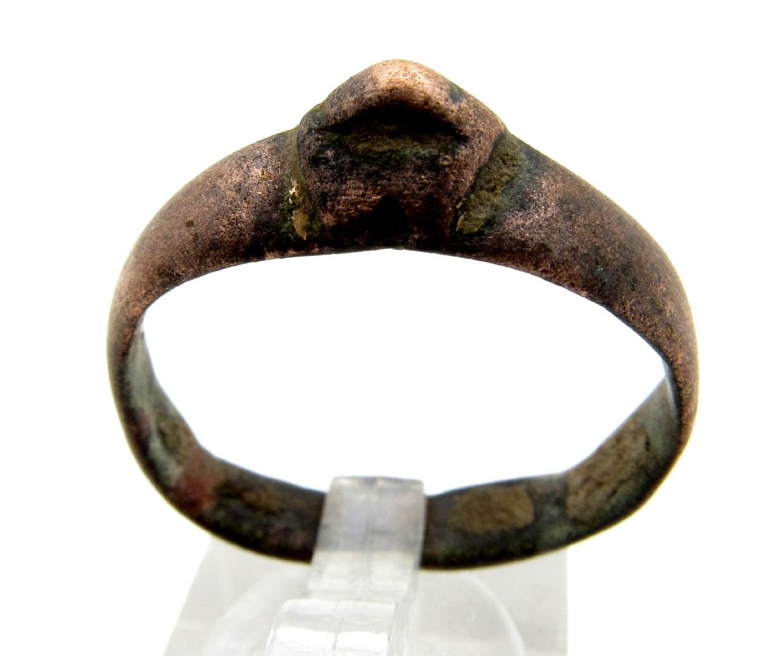 Ancient Roman Bronze Archers Ring (1 of 3)