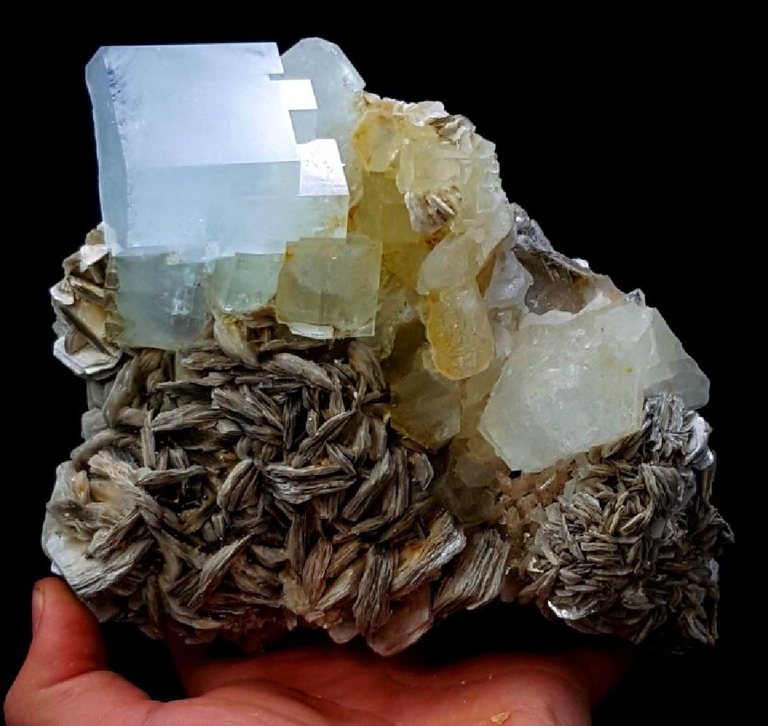 1139 Gram Huge Size Aquamarine Crystals Cluster with (1 of 4)