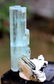 Terminated Aquamarine Crystal Cluster with Mica , - 4
