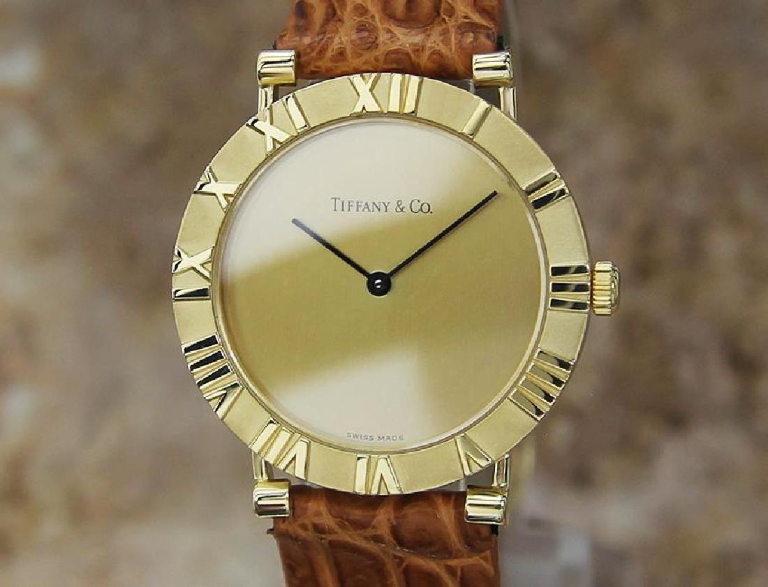 Tiffany & Co Atlas Luxury 18k Solid Gold Men's Watch (1 of 8)