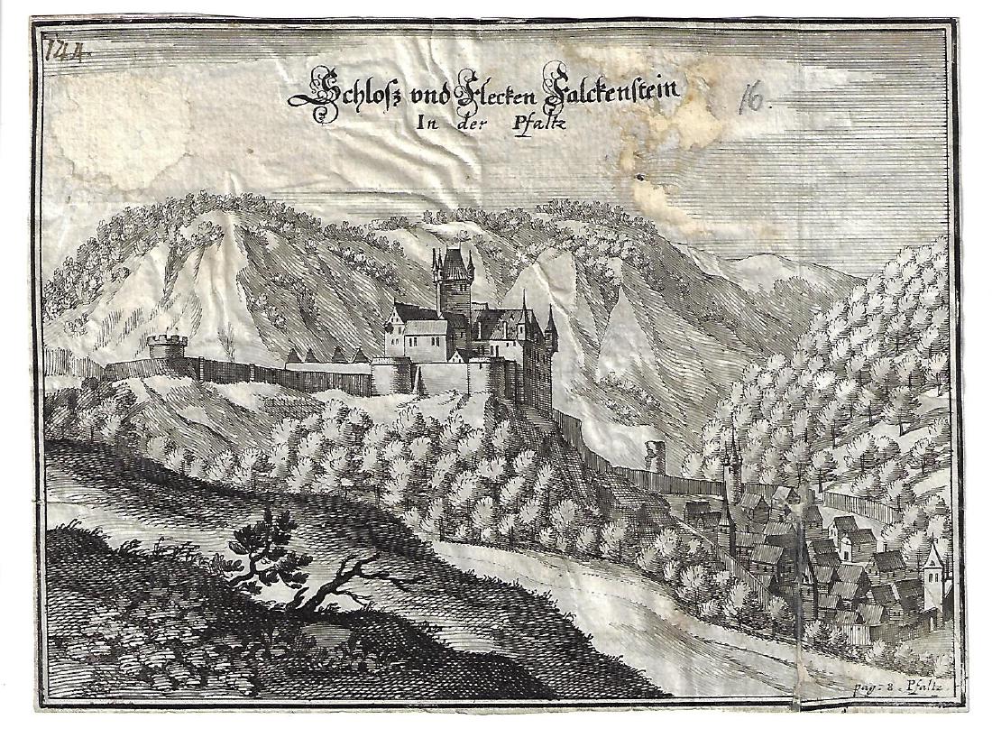 17th C Engraving of German Schloss (1 of 1)