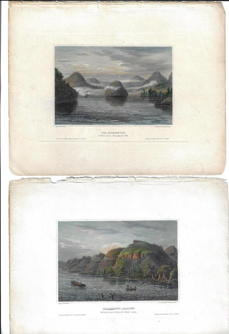 1840 Handcolored Engravings Mississippi River (1 of 1)