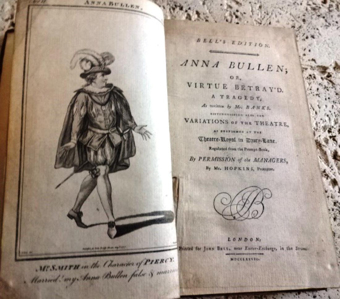 Volume 18th C Plays 1777 Anna Bullen Others (1 of 5)