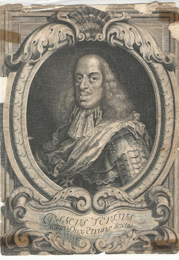 18th C Large Engraving Cosimo III de Medici (1 of 1)