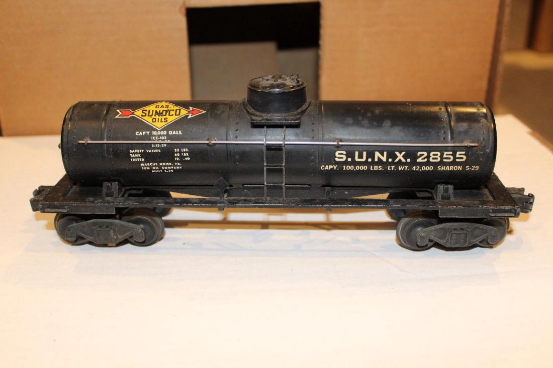 Lionel Postwar 2855 Black Sunoco Tank Car