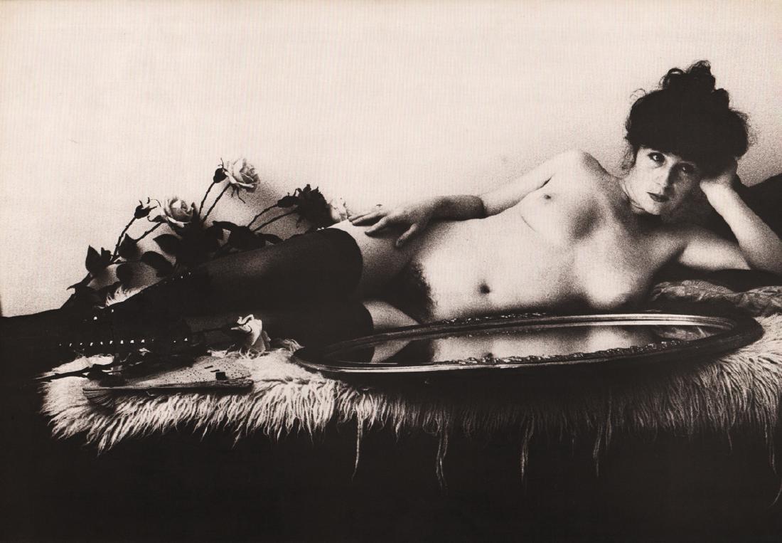 IRINA IONESCO - Viviane: Artist: IRINA IONESCO Print Title: Viviane Medium: Sepia-toned Photo-Lithograph Printing Date: 1974 Printed in France Image Size: 15.5 X 11.5 inches Irina Ionesco is a French photographer born in Pari